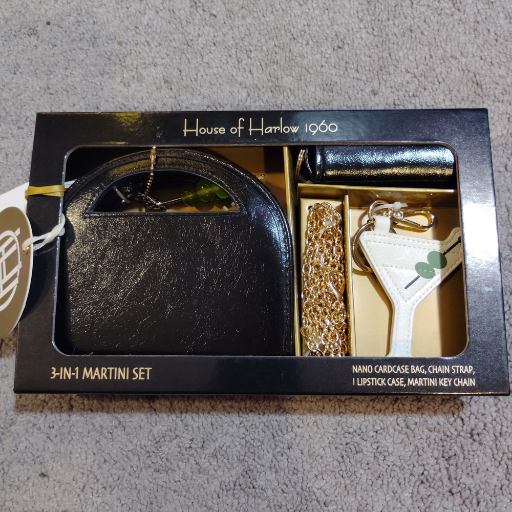 House of Harlow 1960 Black 3-in-1 Martini Set